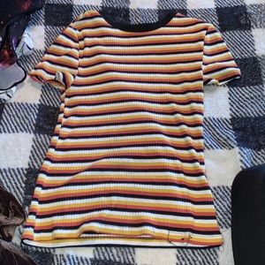 Candy corn colored top